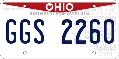 OH license plate GGS2260