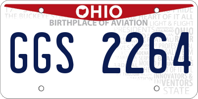 OH license plate GGS2264