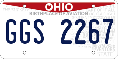 OH license plate GGS2267