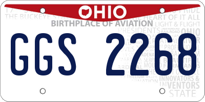 OH license plate GGS2268