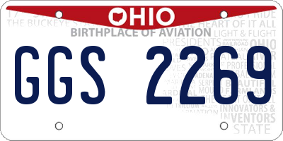 OH license plate GGS2269