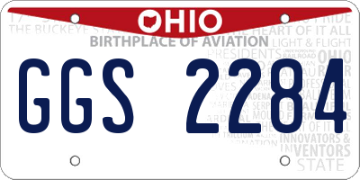 OH license plate GGS2284