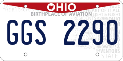 OH license plate GGS2290