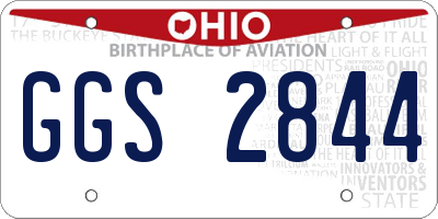 OH license plate GGS2844
