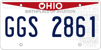 OH license plate GGS2861