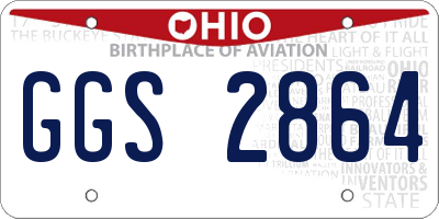 OH license plate GGS2864
