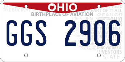 OH license plate GGS2906