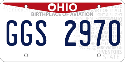 OH license plate GGS2970