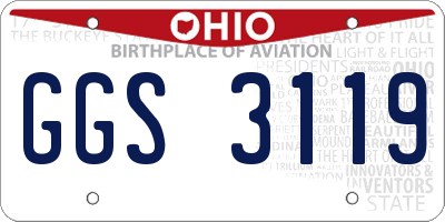 OH license plate GGS3119