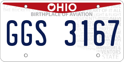 OH license plate GGS3167