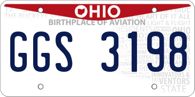 OH license plate GGS3198