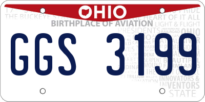 OH license plate GGS3199