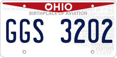 OH license plate GGS3202