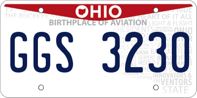 OH license plate GGS3230