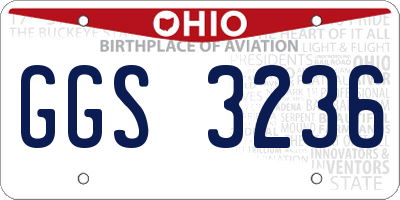 OH license plate GGS3236