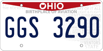 OH license plate GGS3290