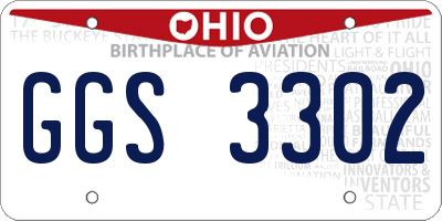 OH license plate GGS3302
