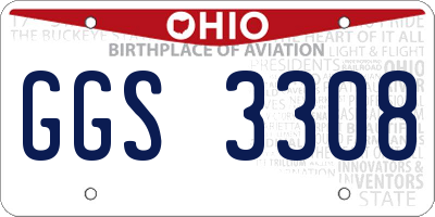 OH license plate GGS3308
