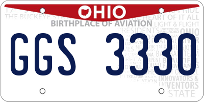 OH license plate GGS3330