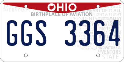 OH license plate GGS3364