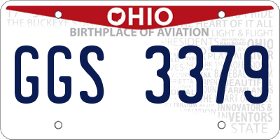 OH license plate GGS3379
