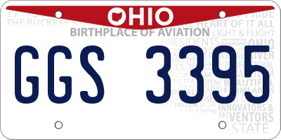 OH license plate GGS3395
