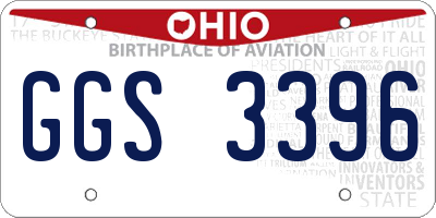 OH license plate GGS3396