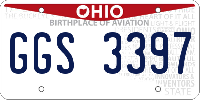 OH license plate GGS3397