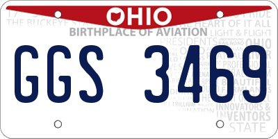 OH license plate GGS3469