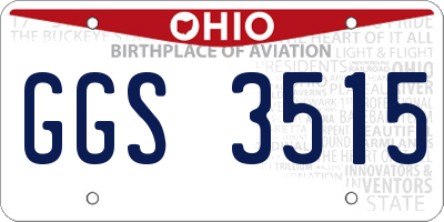 OH license plate GGS3515