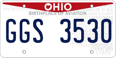 OH license plate GGS3530