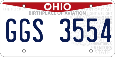 OH license plate GGS3554