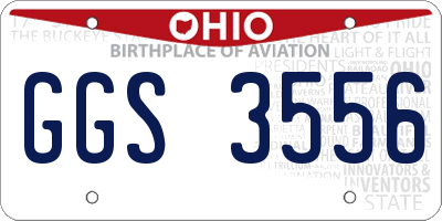 OH license plate GGS3556