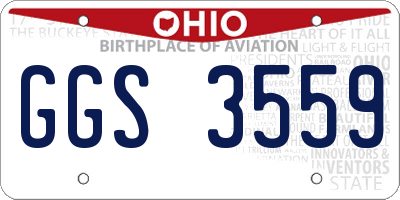OH license plate GGS3559