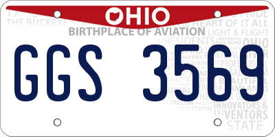 OH license plate GGS3569
