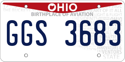 OH license plate GGS3683