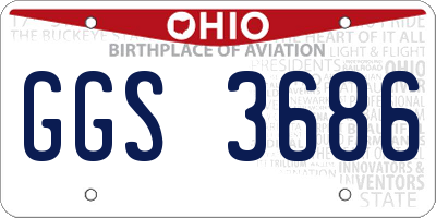 OH license plate GGS3686