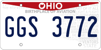 OH license plate GGS3772
