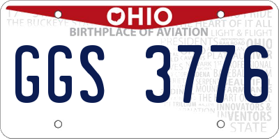 OH license plate GGS3776