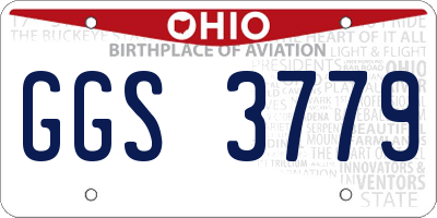 OH license plate GGS3779