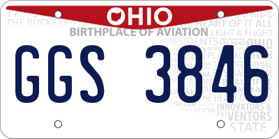 OH license plate GGS3846