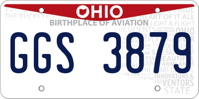OH license plate GGS3879