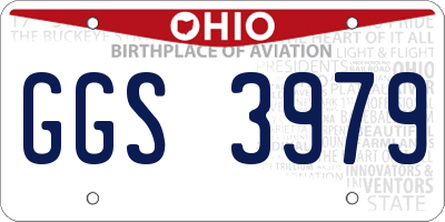 OH license plate GGS3979