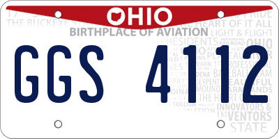OH license plate GGS4112