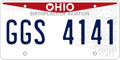OH license plate GGS4141