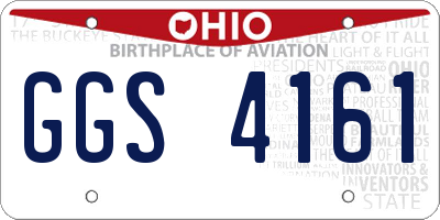 OH license plate GGS4161