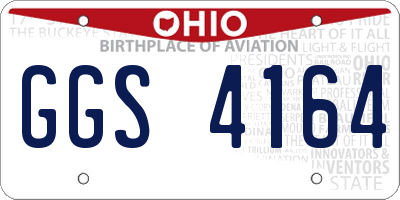 OH license plate GGS4164