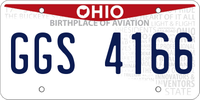 OH license plate GGS4166