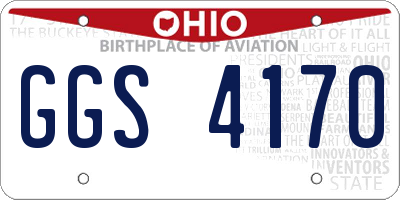 OH license plate GGS4170