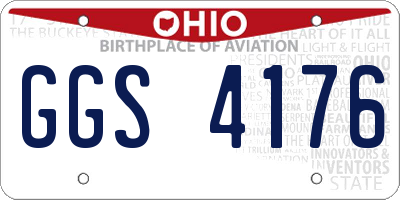 OH license plate GGS4176